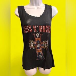 Daydreamer Guns n Roses black cut off tank top